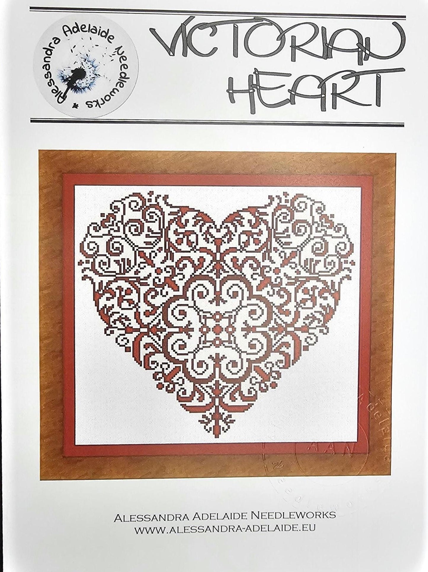 Victorian Heart Cross Stitch Pattern: Alessandra Adelaide Needleworks