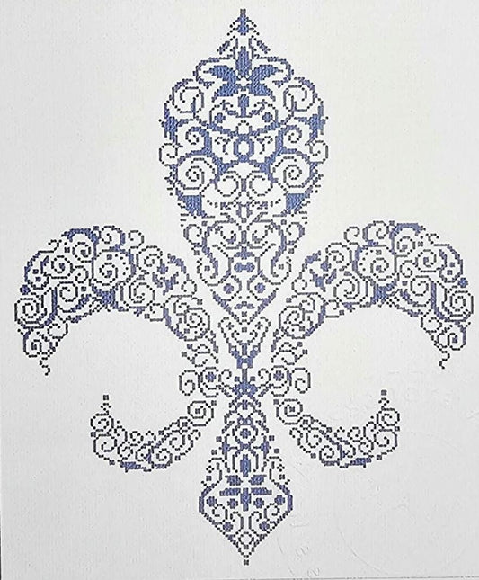 Fleur De Lis Cross Stitch Pattern: Alessandra Adelaide Needleworks