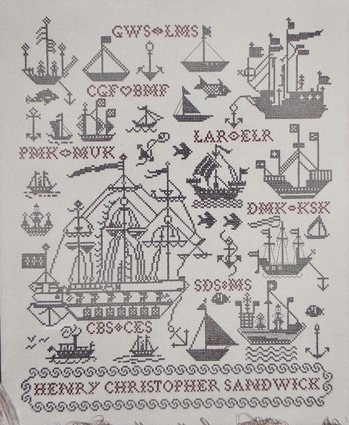 Sailing Ship Sampler by Rosewood Manor