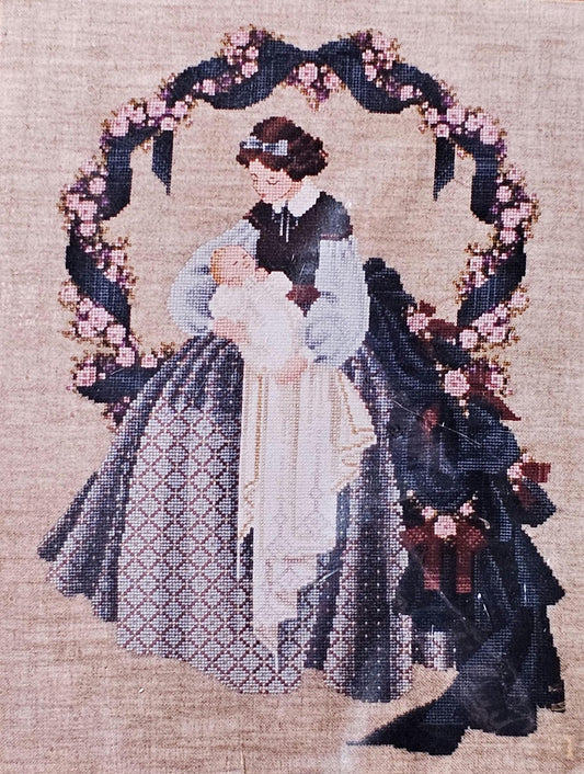 Sweet Dreams Vintage Cross Stitch Pattern: Lavender & Lace