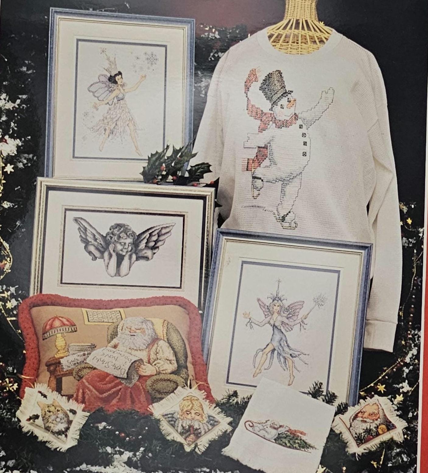 Christmas Magic Vintage Cross Stitch Pattern