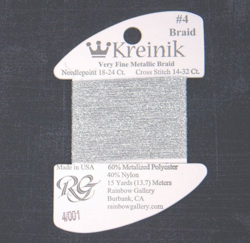 Kreinik Metallic Threads - Very Fine #4