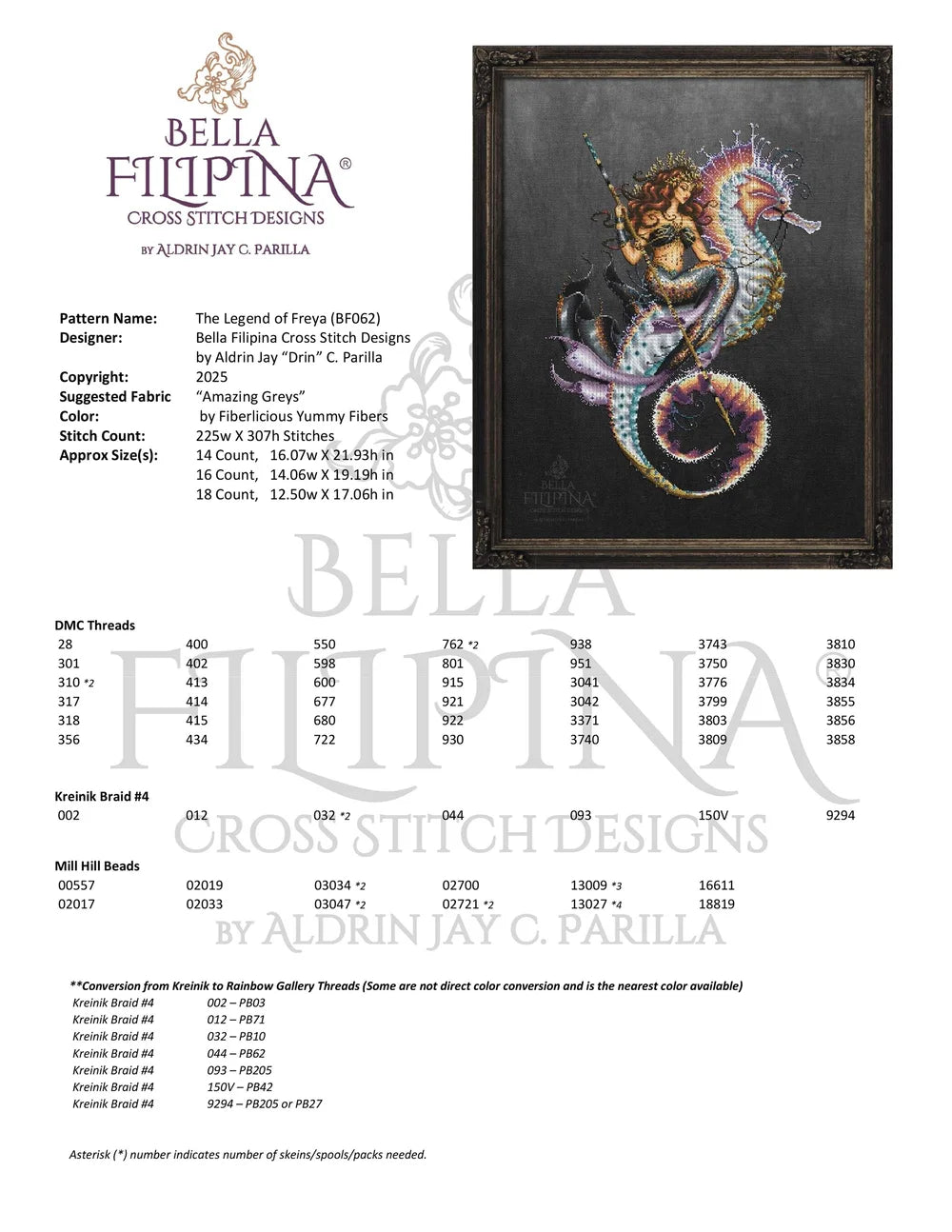 Bella Filipina Cross Stitch Designs by Aldrin Jay C Parilla