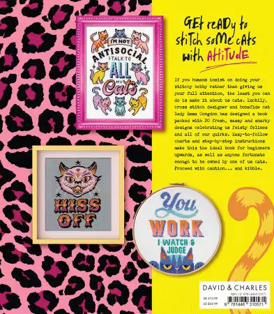 Cross Stitch with Cattitude by Emma Congdon