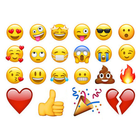 Aunt Marthas Embroidery Transfer Pattern - Emojis