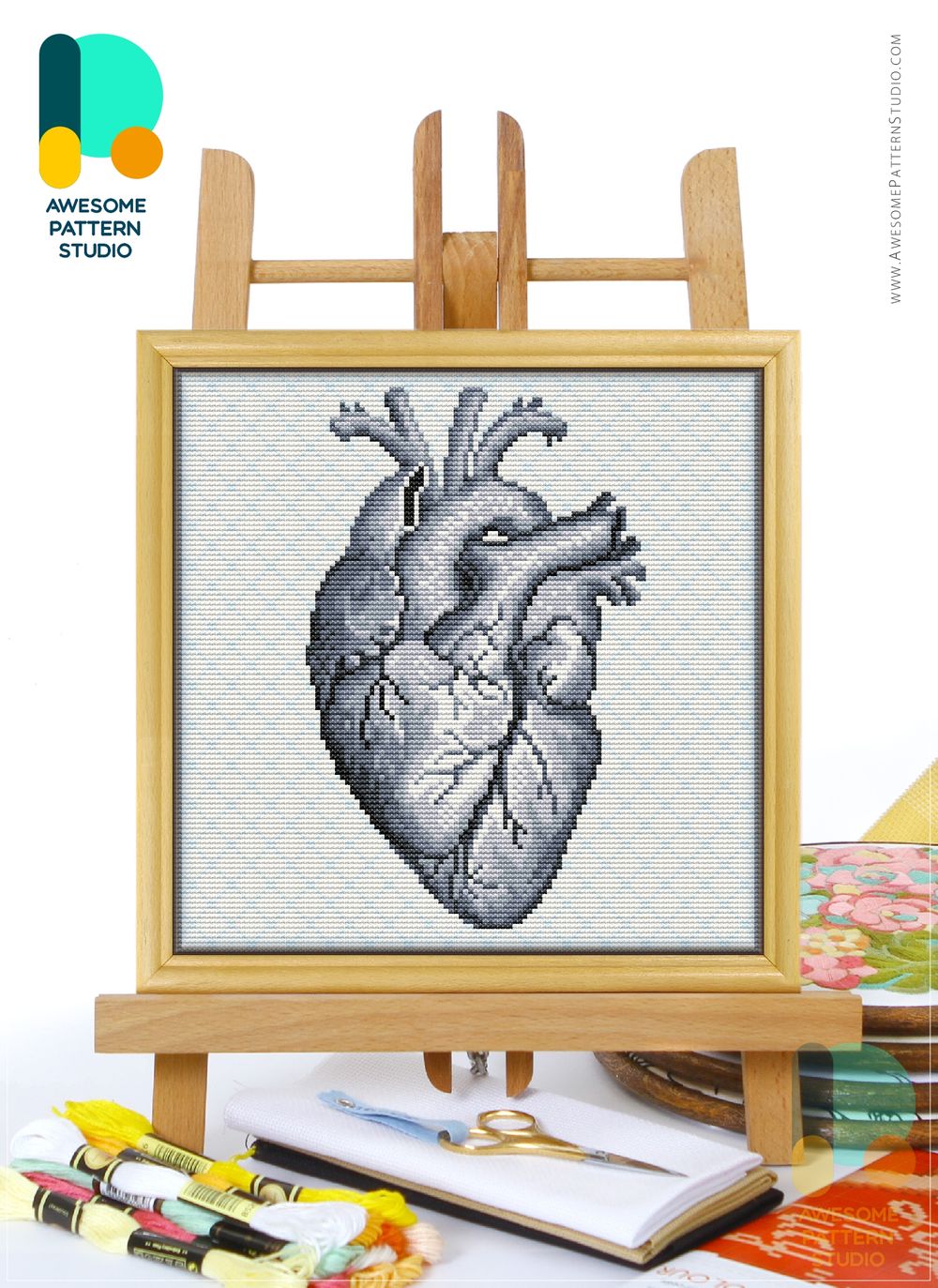 Heart the Human Anatomy by Awesome Pattern Studio