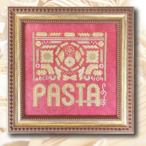 Arranging Pasta by Ink Circles Cross Stitch Pattern