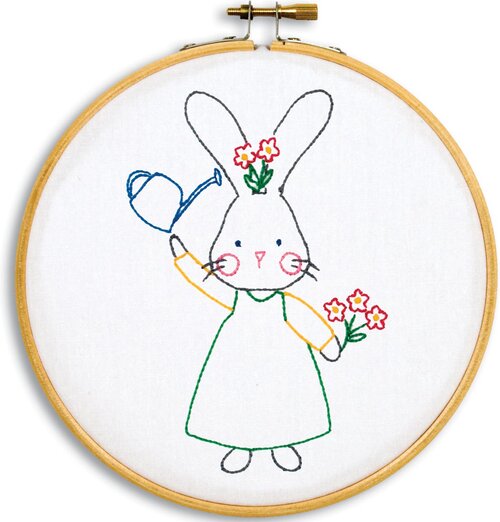 Bunny Stamped Embroidery Kit