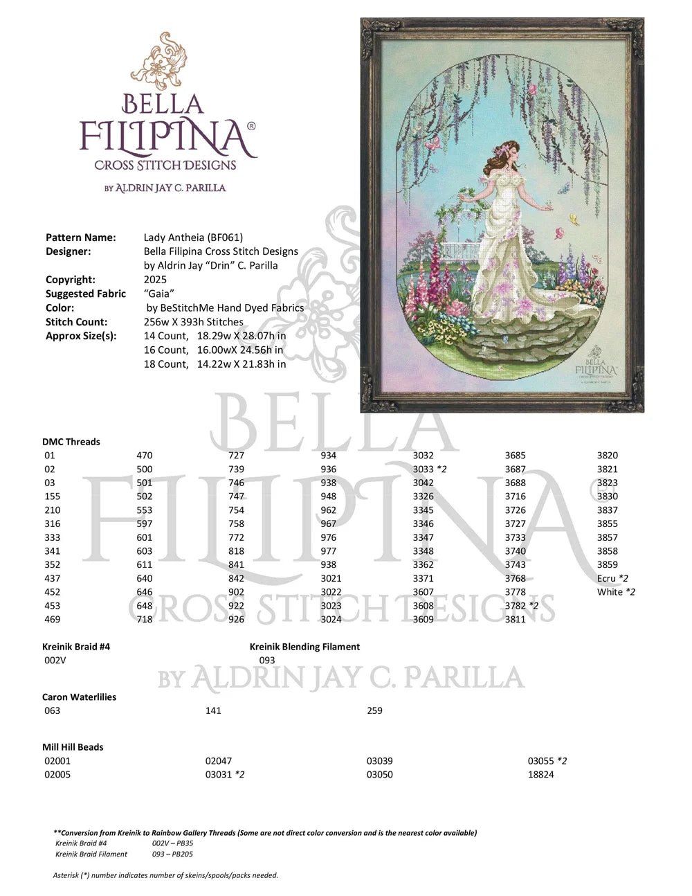 Bella Filipina Cross Stitch Designs by Aldrin Jay C Parilla
