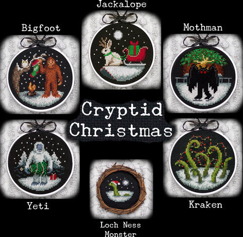 Cryptid Christmas by Lola Crow Cross Stitch Pattern