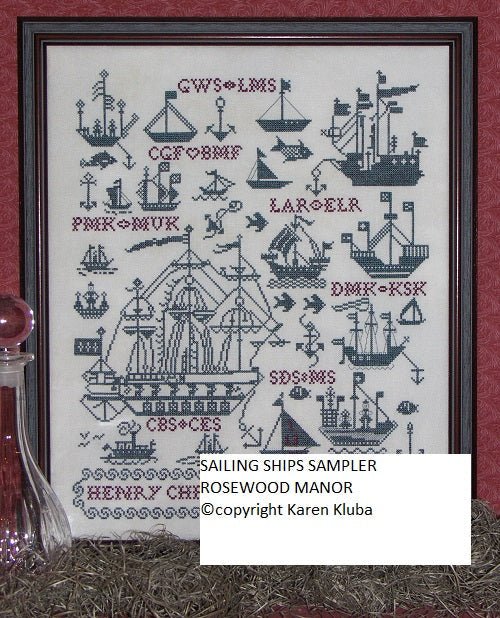Sailing Ships Sampler by Rosewood Manor