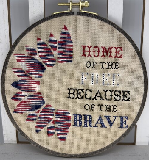 Patriotic Sunflower by Sambrie Stitches