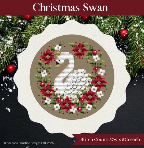 Christmas Swan Shannon Christine Designs