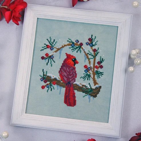Winter's Cardinal by Stitch Crypt