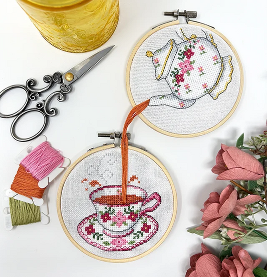 Tea Set Hoops: Tiny Modernist