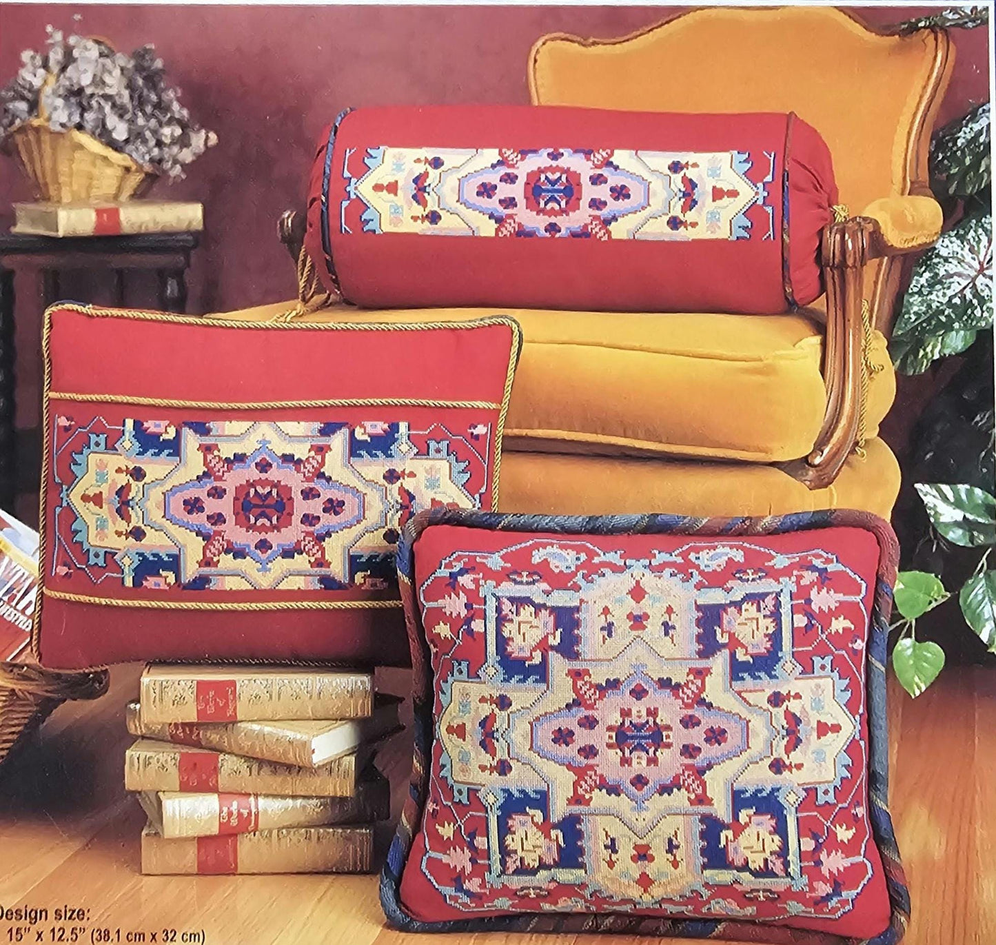 Persian Tapestry Vintage Cross Stitch and Needlepoint Pattern
