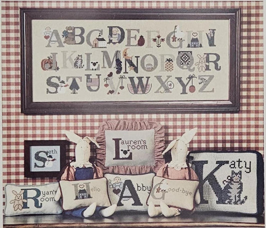 Alphabet Sampler Vintage Cross Stitch Pattern