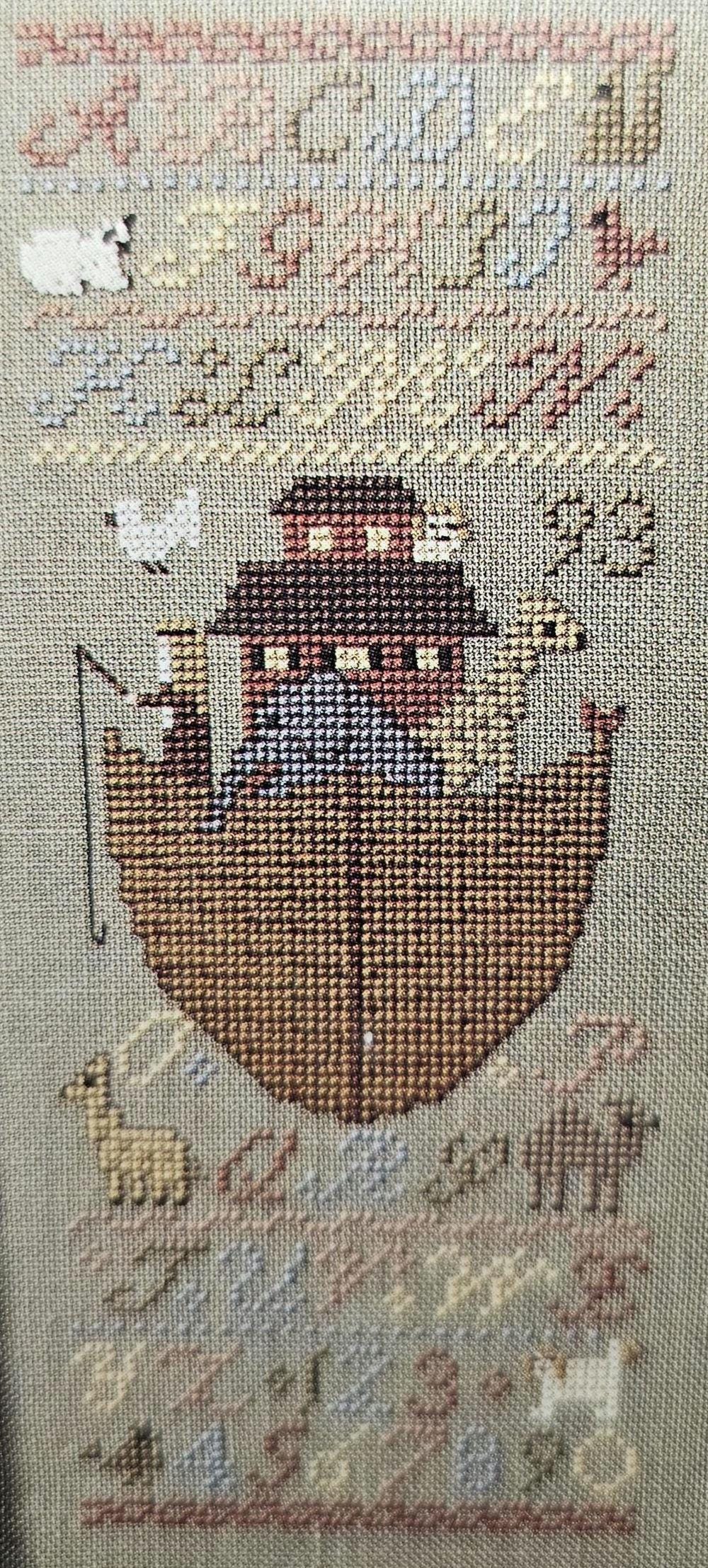 Noah's Ark Vintage Cross Stitch Pattern