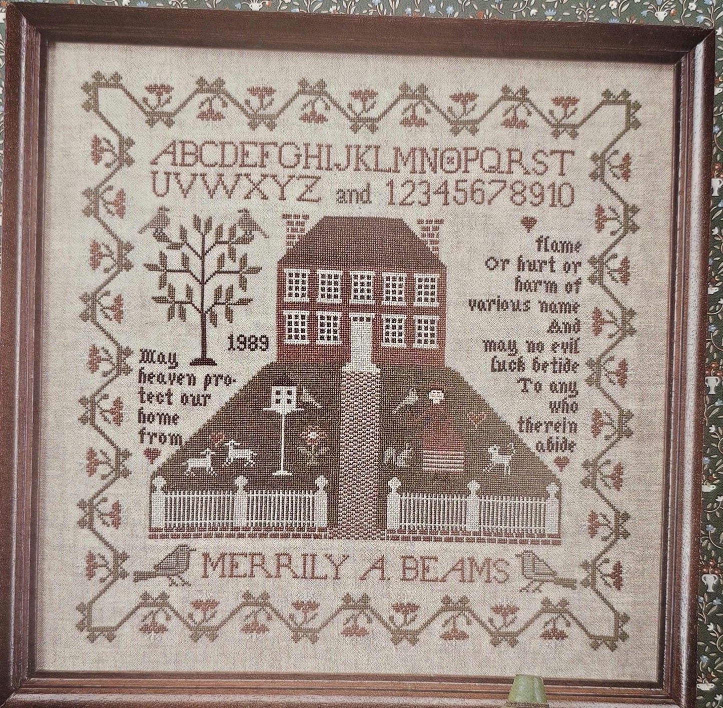 House Blessing Vintage Cross Stitch Pattern