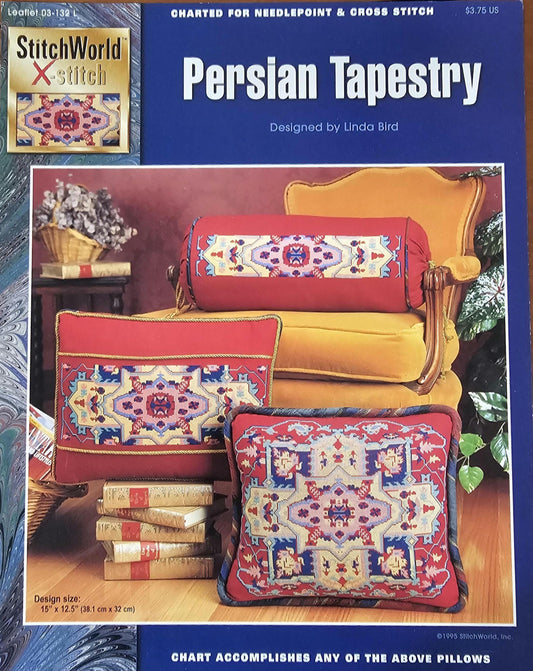 Persian Tapestry Vintage Cross Stitch and Needlepoint Pattern