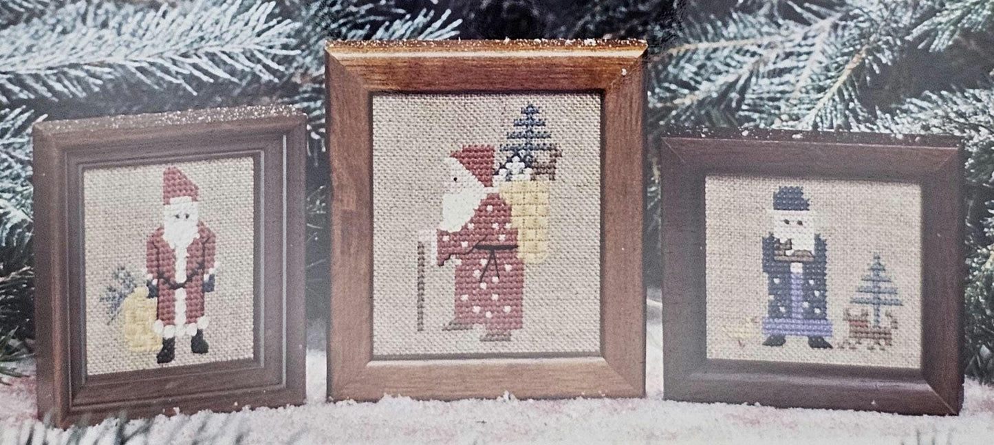 More Santas Vintage Cross Stitch Pattern