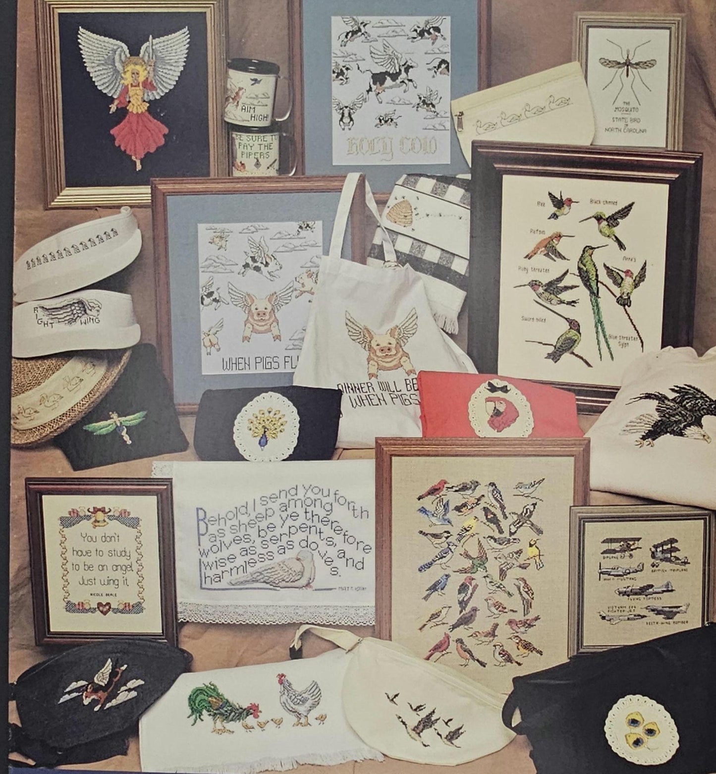 Winged Things Vintage Cross Stitch Booklet
