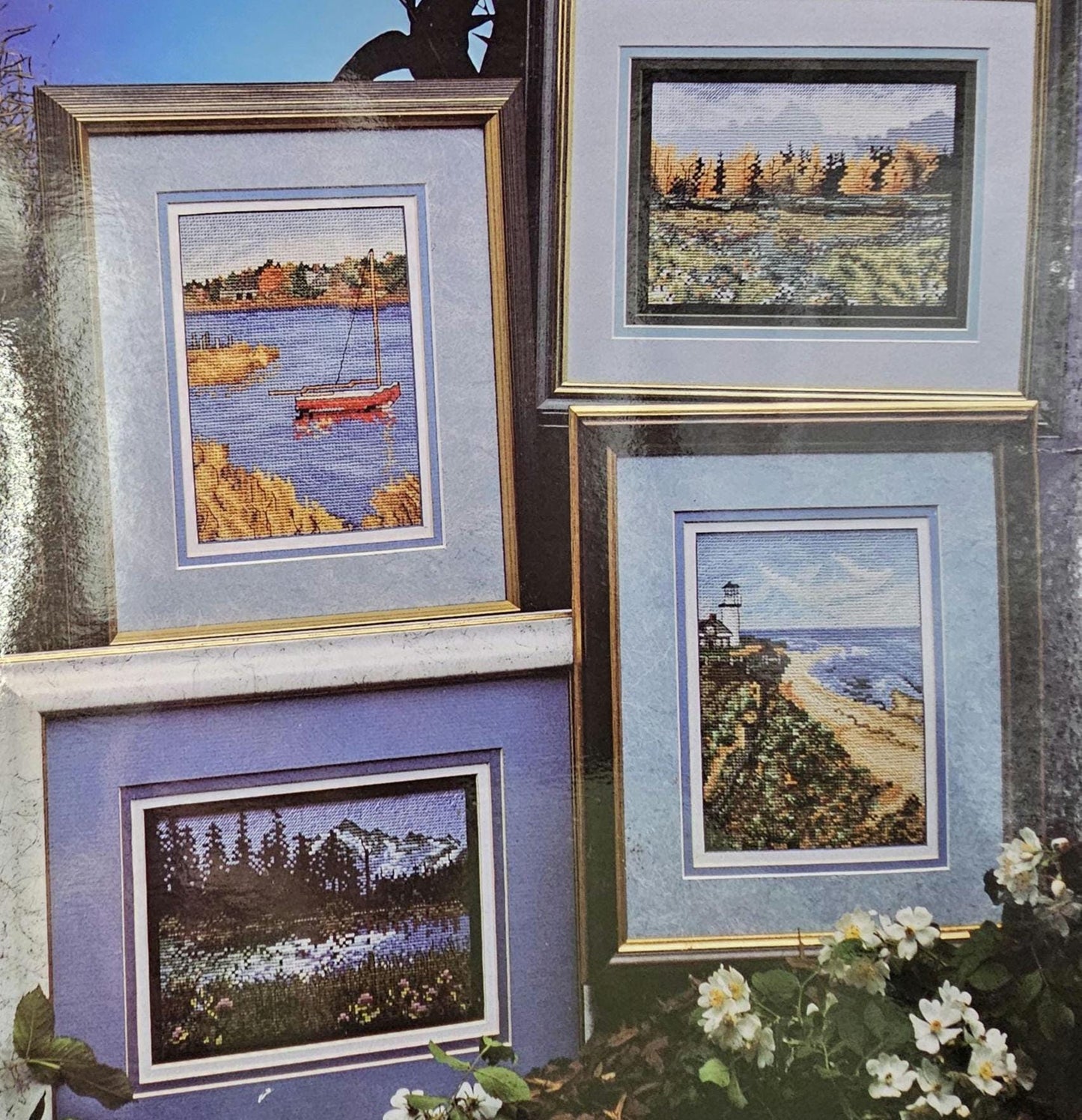 Artistic Landscapes Vintage Cross Stitch Pattern