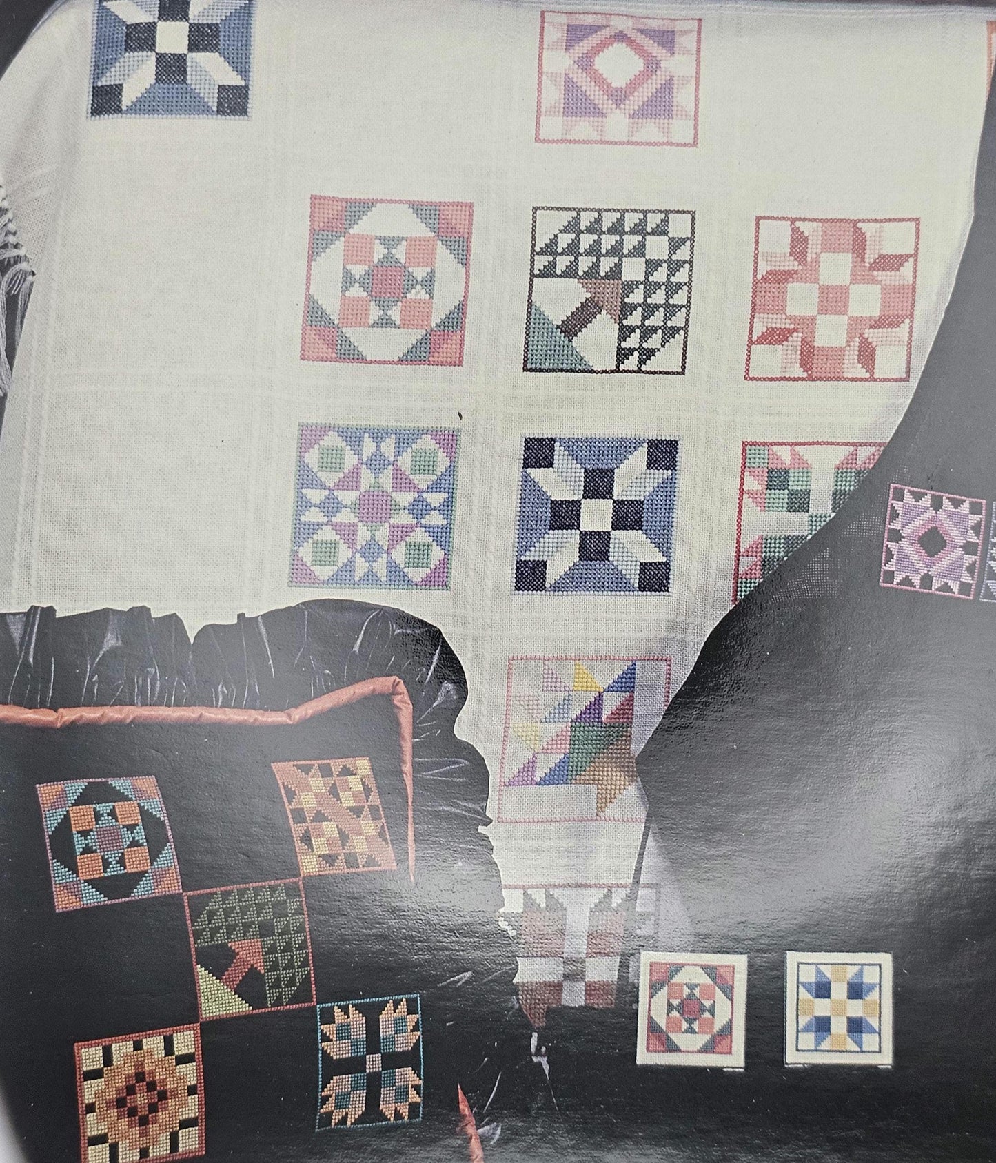 Quilt Squares Vintage Cross Stitch Pattern