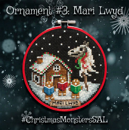 Christmas Monsters by Lola Crow Cross Stitch Pattern