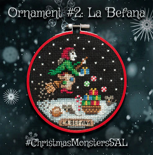 Christmas Monsters by Lola Crow Cross Stitch Pattern