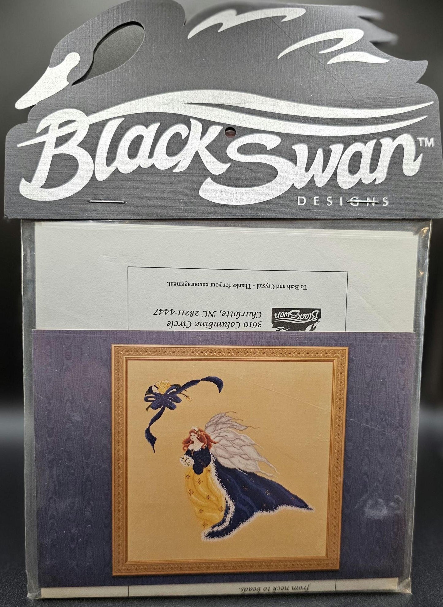 Roses in Winter Vintage Cross Stitch Pattern Black Swan Designs