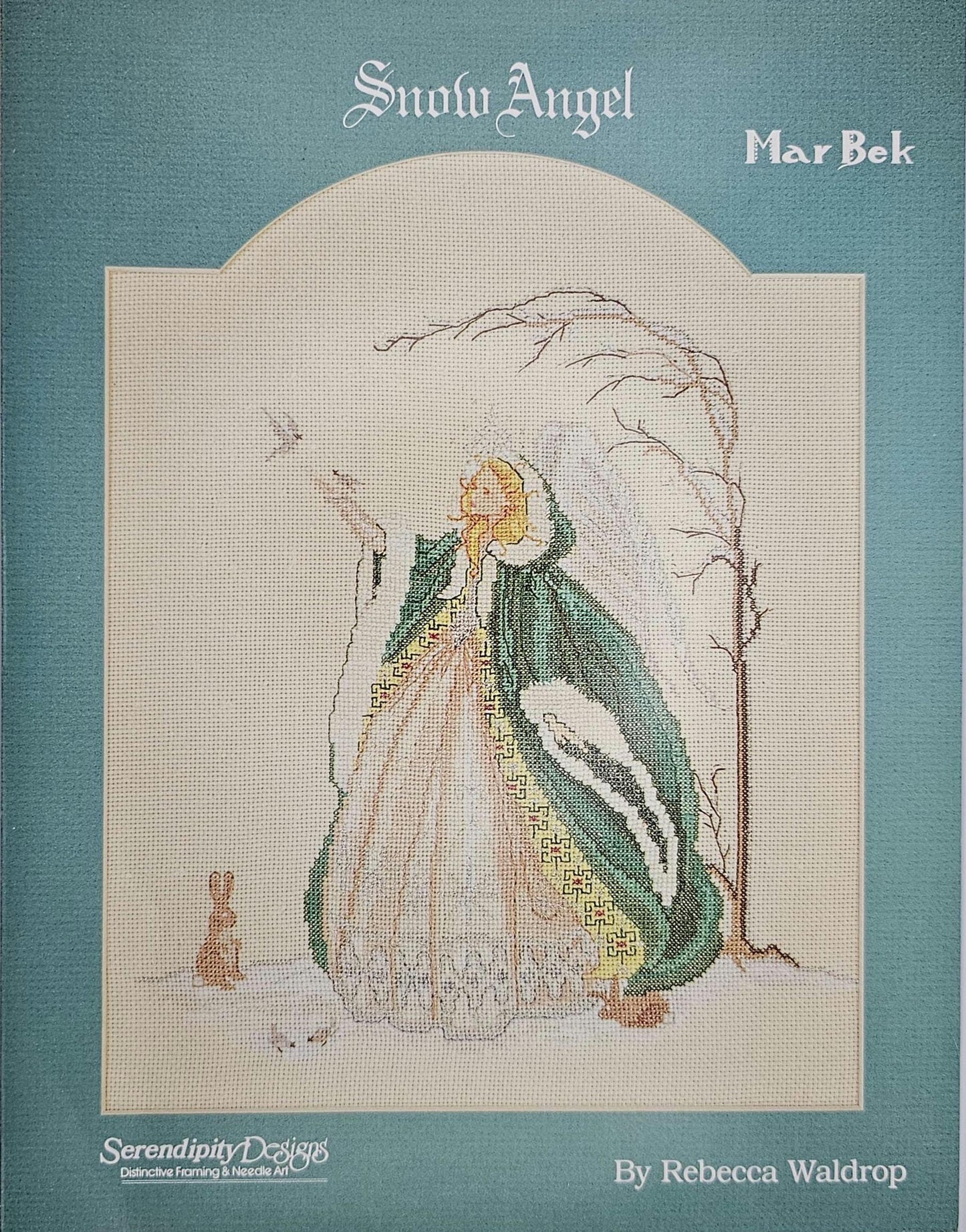Snow Angel Vintage Cross Stitch Pattern