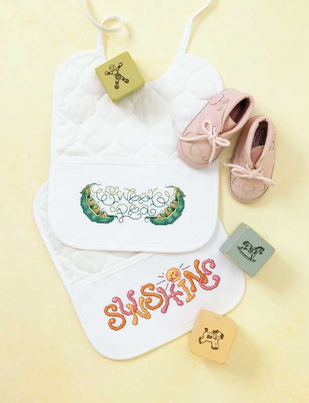 Baby Bibs to Cross Stitch by Leisure Arts
