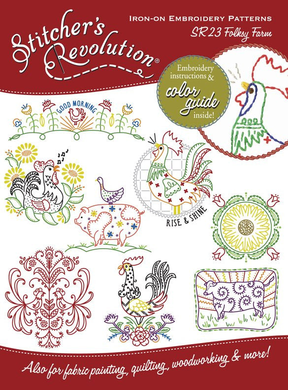 Stitchers Revolution Embroidery Transfer Pattern