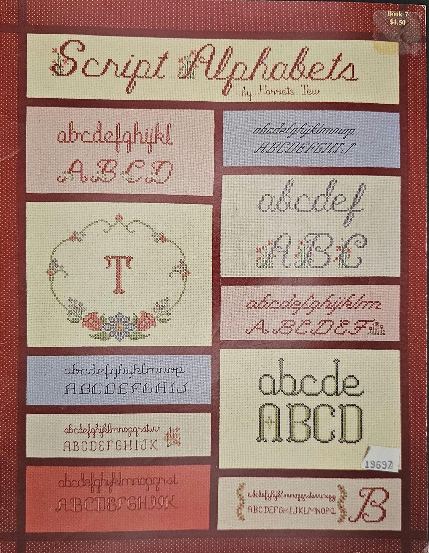 Script Alphabets Vintage Cross Stitch Pattern