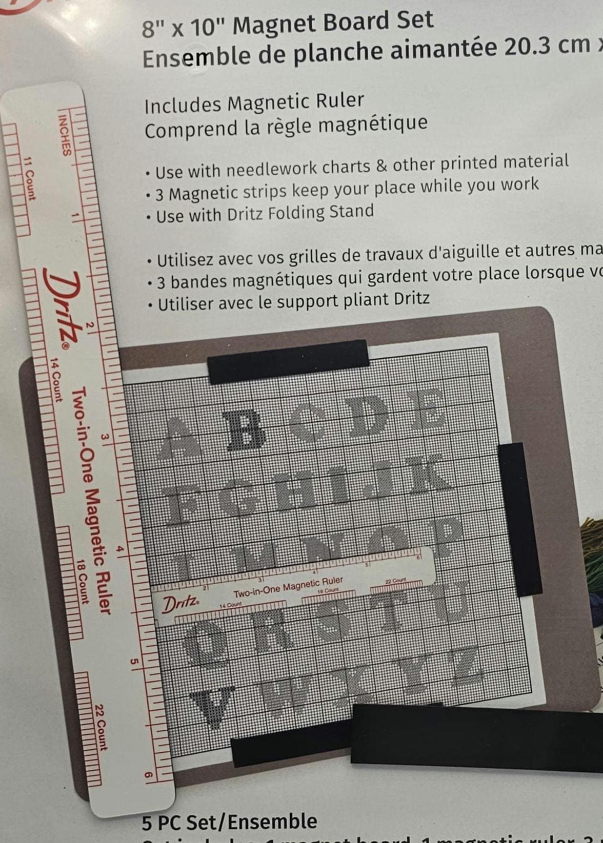 8x10 Magnet Board Set Chart Holder Pattern Holder