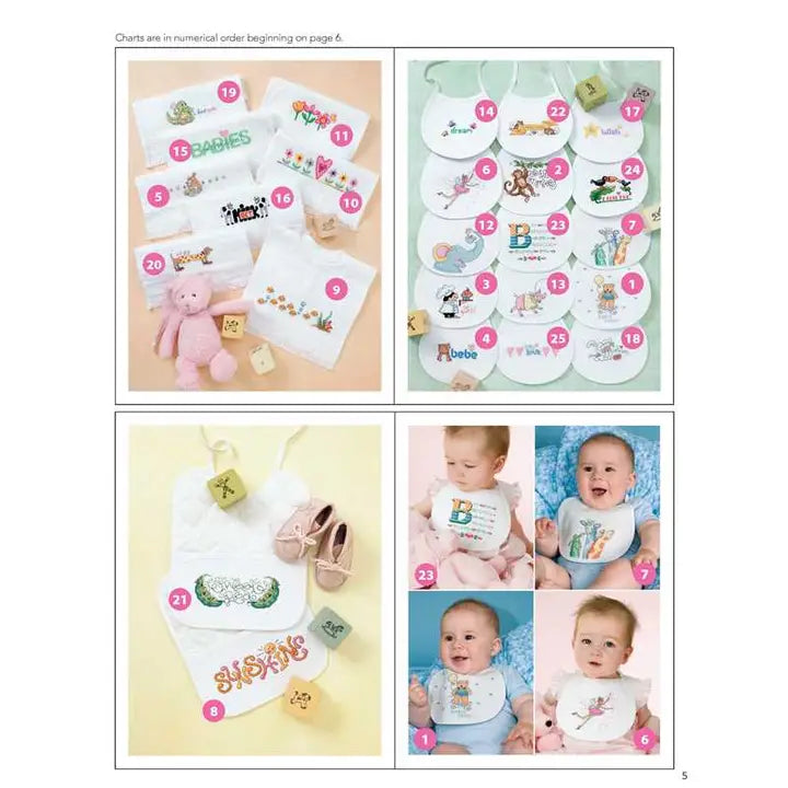 Baby Bibs to Cross Stitch by Leisure Arts