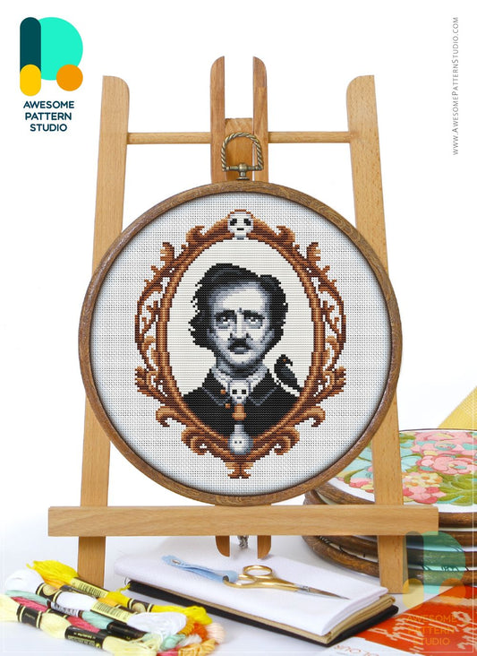 Edgar Allan Poe by Awesome Pattern Studio