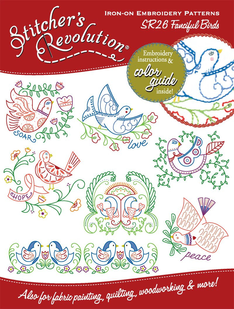 Stitchers Revolution Embroidery Transfer Pattern
