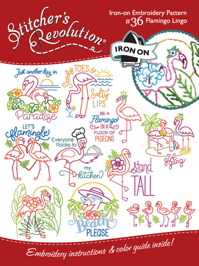 Stitchers Revolution Embroidery Transfer Pattern
