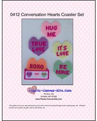 Conversation Hearts Coaster Set
