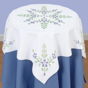 Table Topper XX Floral by Jack Dempsey Needle Art