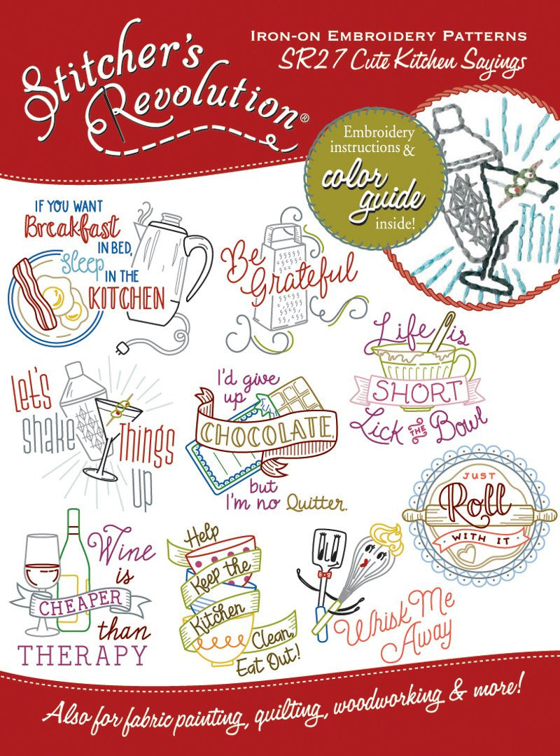 Stitchers Revolution Embroidery Transfer Pattern