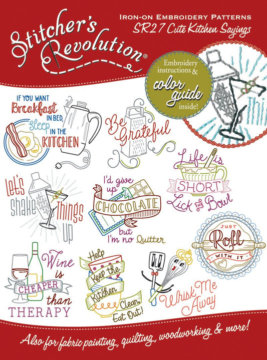 Stitchers Revolution Embroidery Transfer Pattern