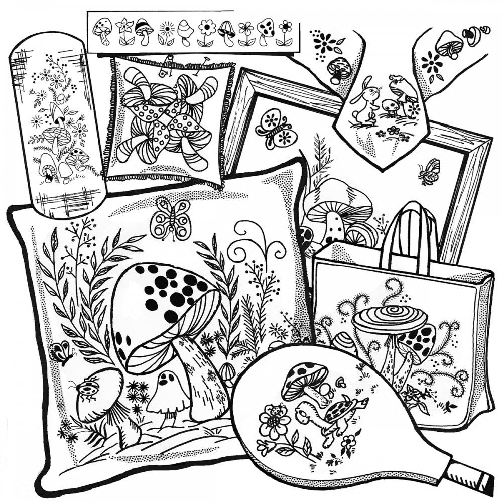 Aunt Marthas Embroidery Transfer Pattern - Animals and Outdoors