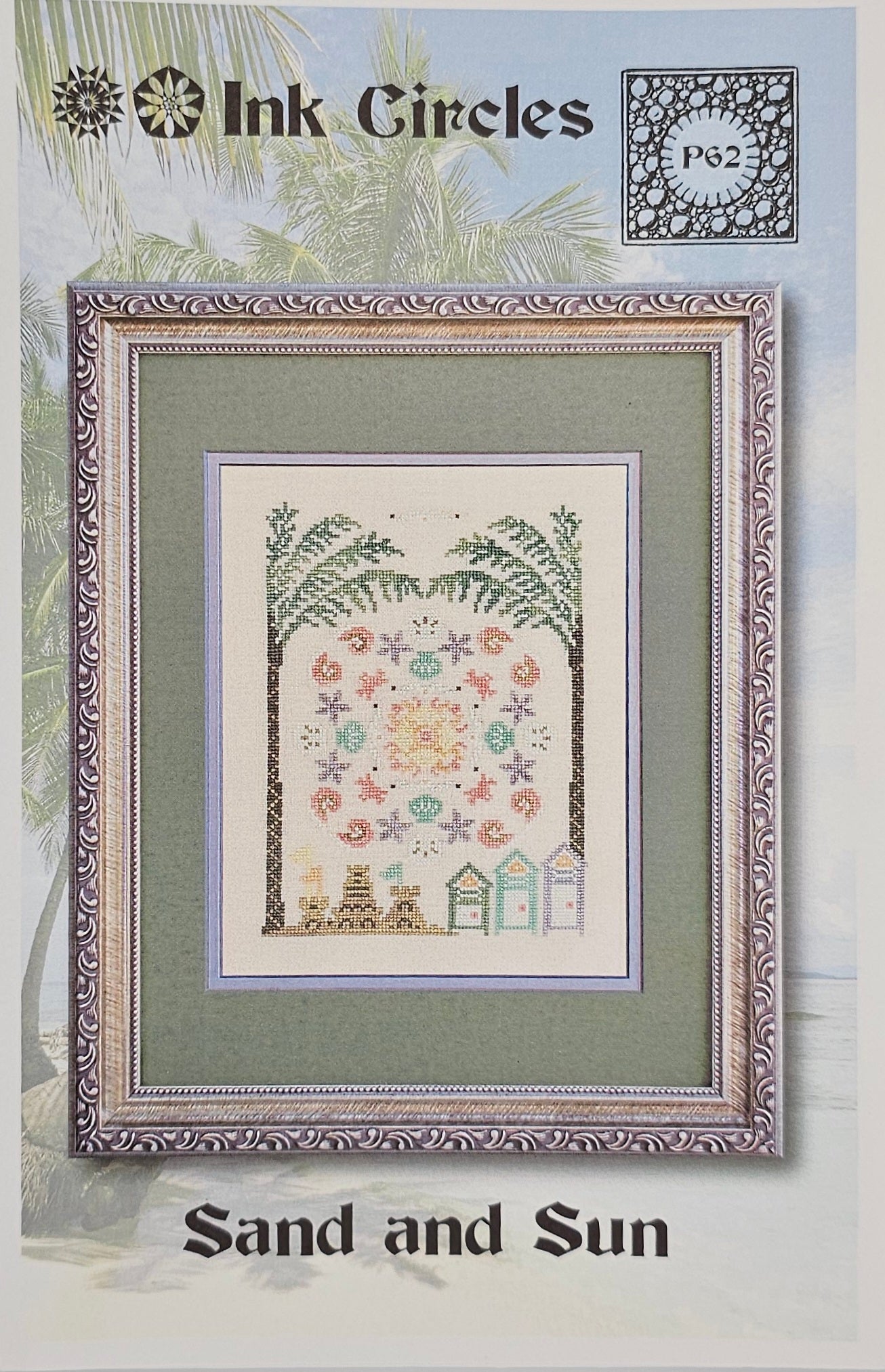Sand and Sun Cross Stitch Pattern: Ink Circles
