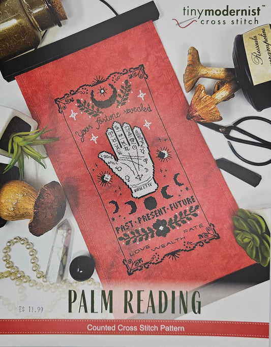 Palm Reading Cross Stitch Pattern: Tiny Modernist