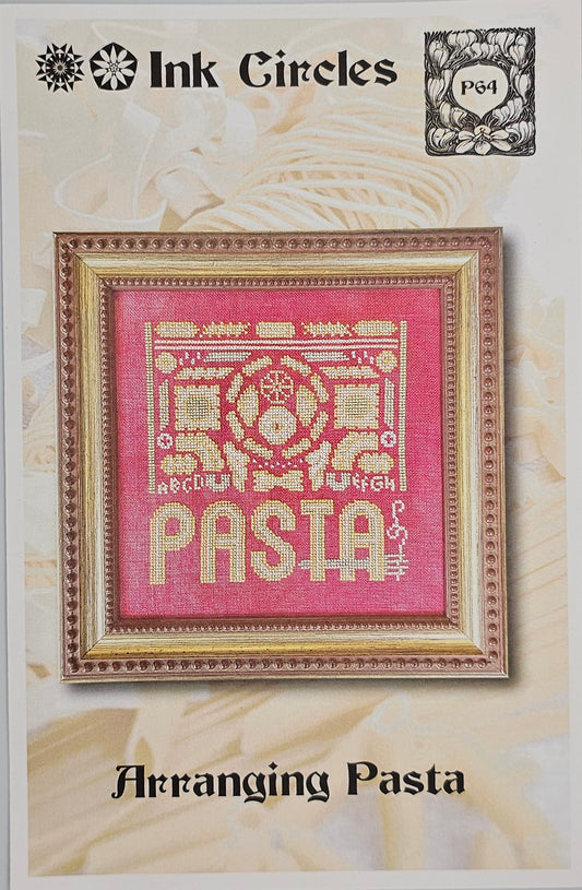 Arranging Pasta Cross Stitch Pattern: Ink Circles