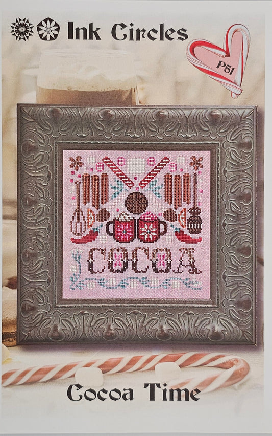 Cocoa Time Cross Stitch Pattern: Ink Circles