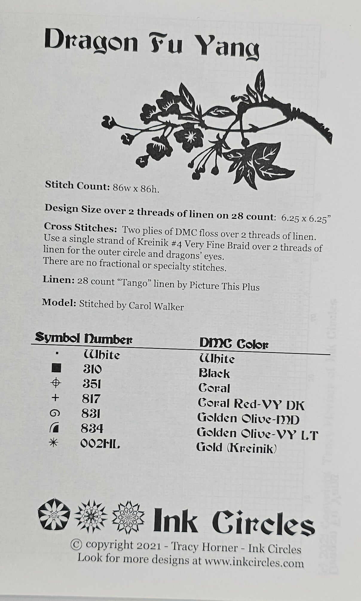 Dragon Fu Yang Cross Stitch Pattern